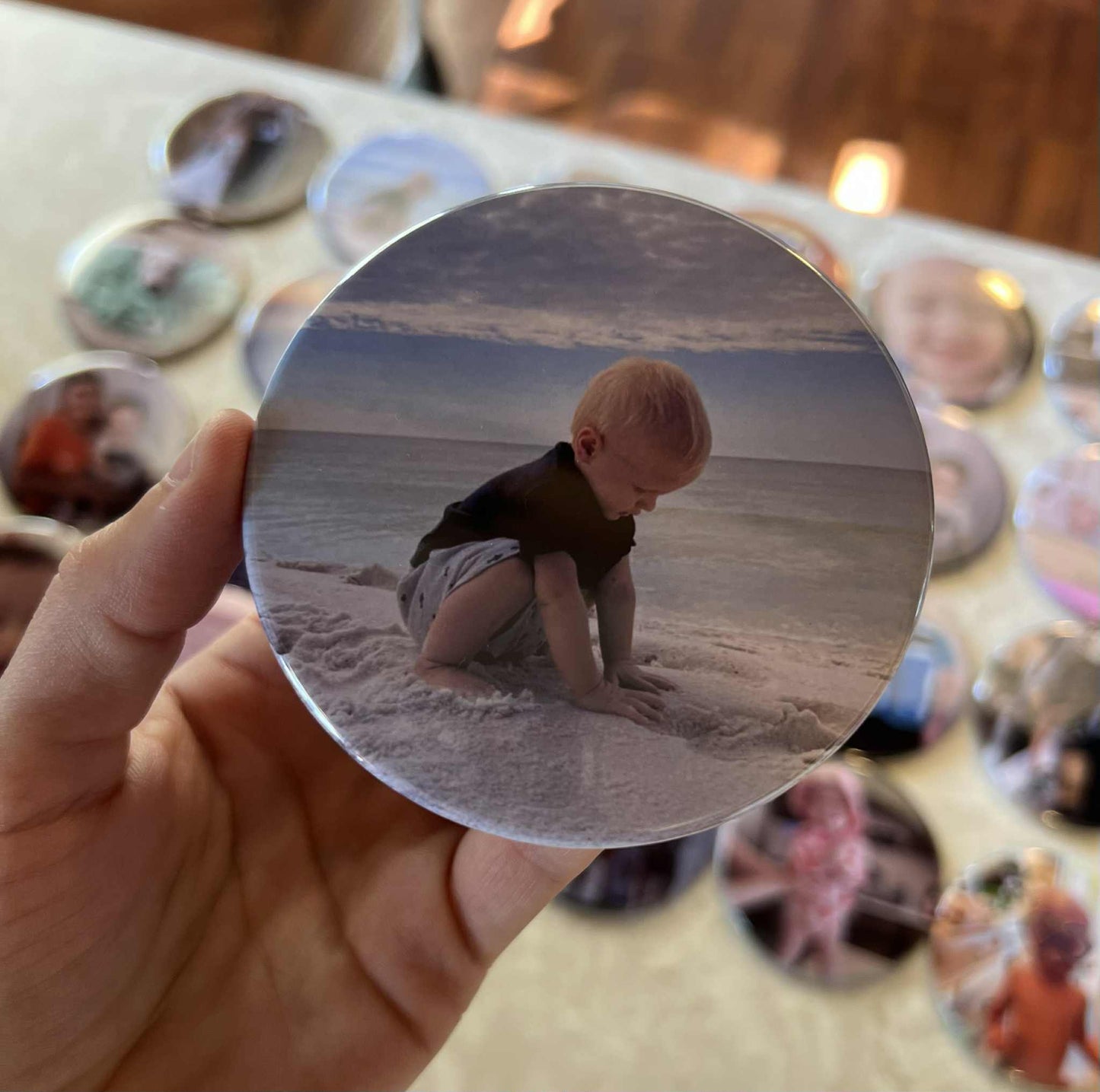 3.5" Round Photo Magnet